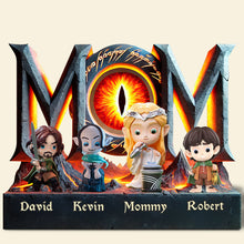Load image into Gallery viewer, “For the Mom Who&#39;s a Fantasy Hero” - Personalized Fantasy Mom Acrylic Plaque - Gift for Mom, Grandma, and More Shaped Plaques PopCulturePrints
