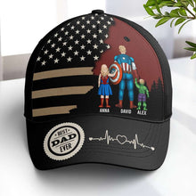 Load image into Gallery viewer, Custom Superhero Family Cap for Dad - Personalized Father&#39;s Day Gift
