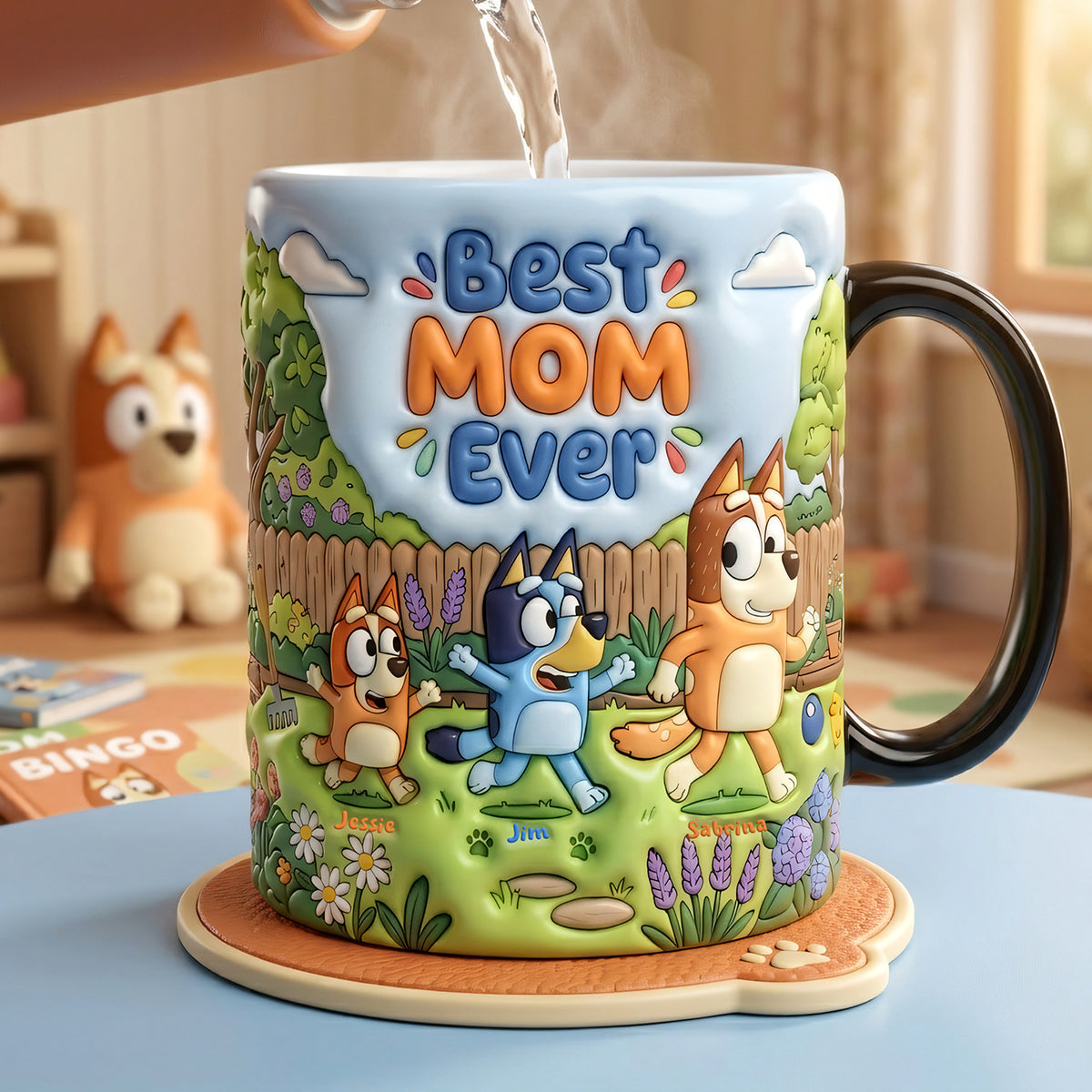 Best Mom Ever Magic Coffee Mug - Personalized Gift for Mom, Grandma & More Coffee Mug PopCulturePrints