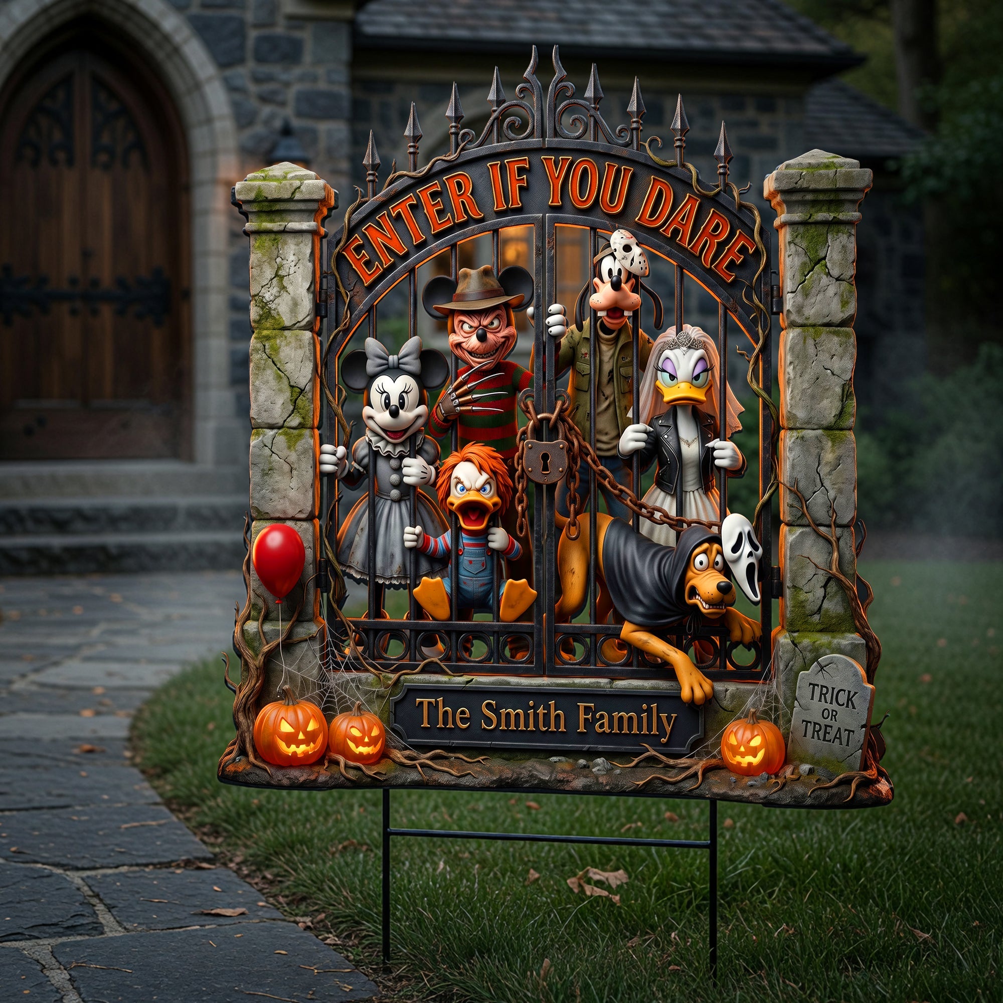 Trick Or Treat Plastic Rectangle Yard Sign - Personalized Gifts For Halloween 03toqn080826 Yard Sign PopCulturePrints