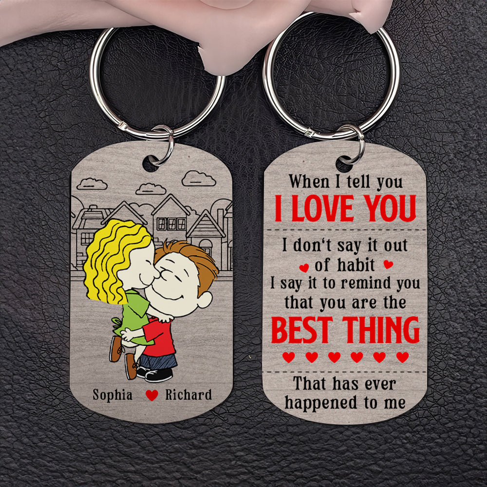 Personalized Couple Keychain - Love Reminder Gift Keychains PopCulturePrints
