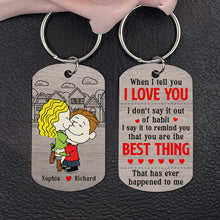 Load image into Gallery viewer, Personalized Couple Keychain - Love Reminder Gift Keychains PopCulturePrints
