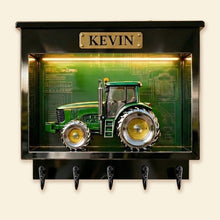 Load image into Gallery viewer, Tractor Acrylic Key Hanger - Personalized Gifts for Tractor Lovers
