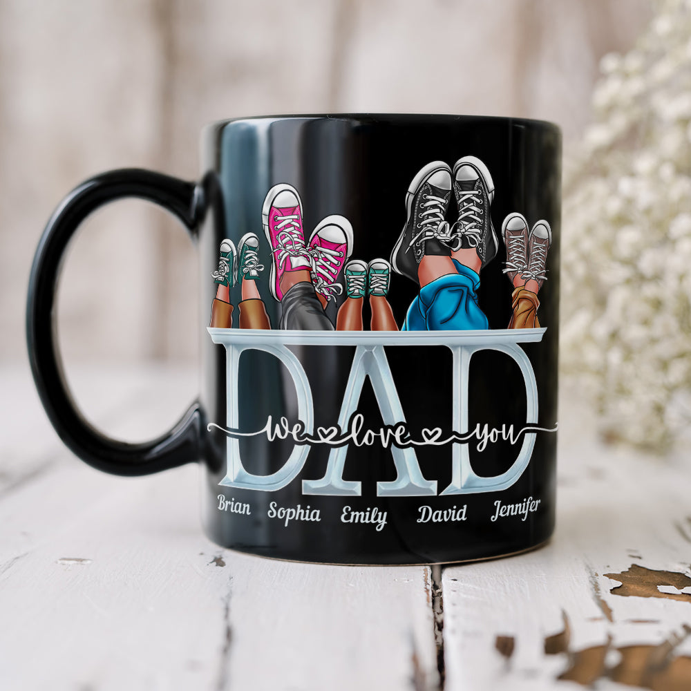 Custom Dad Mug - We Love You Personalized Gift Coffee Mug PopCulturePrints