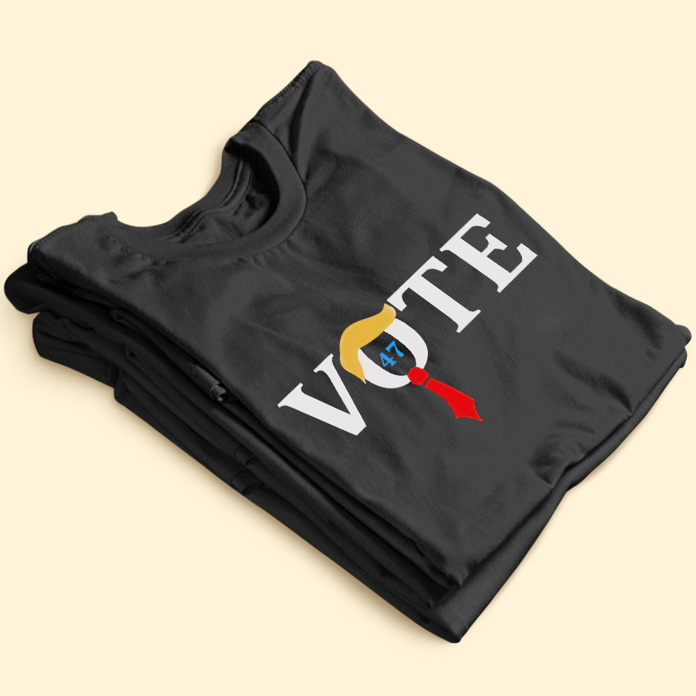 Vote 47 Graphic Sweatshirt - Funny Political Design