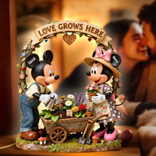 Load image into Gallery viewer, Love Grows Here Light Box - Personalized Couples Gift Light Box PopCulturePrints
