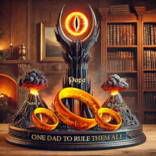 Load image into Gallery viewer, One Dad to Rule Them All - Personalized Dad Plaque Shaped Plaques PopCulturePrints
