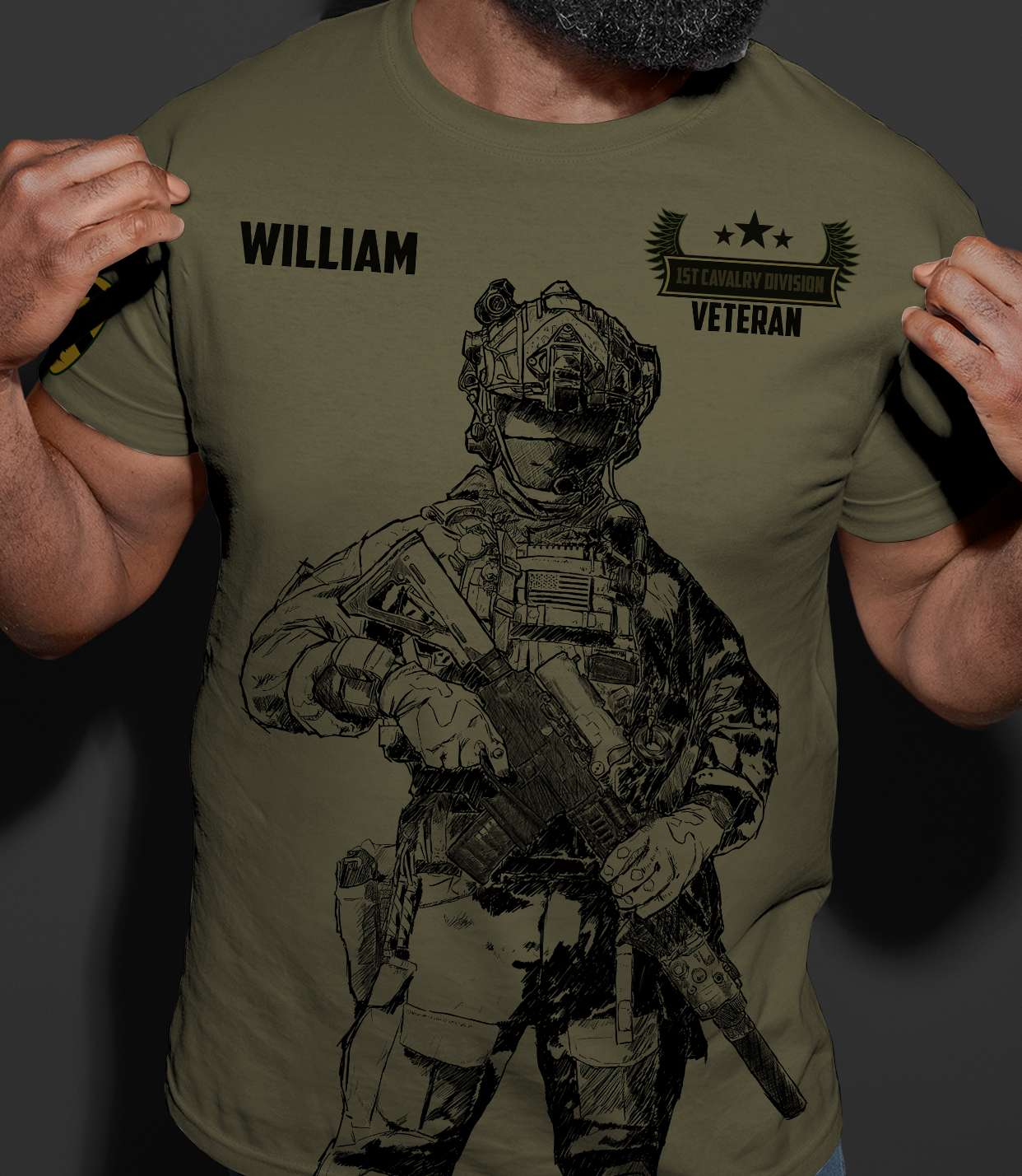 Personalized Military Veteran T-Shirt - I Walked The Walk