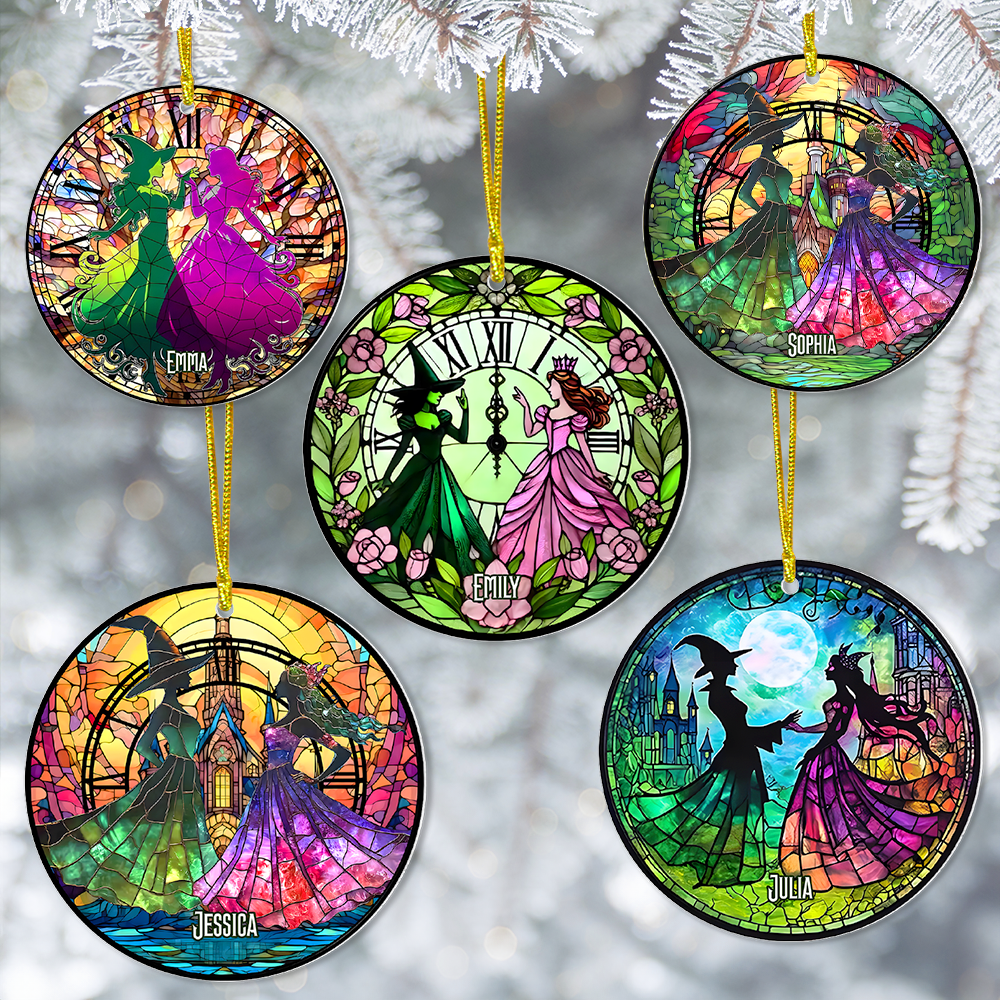 Personalized Christmas Ornament for Best Friends - Witchy Fantasy