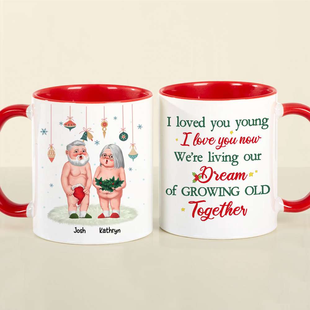 Personalized Old Couple Mug - Unique Christmas and Valentine's Day Gifts for Couples Coffee Mug PopCulturePrints