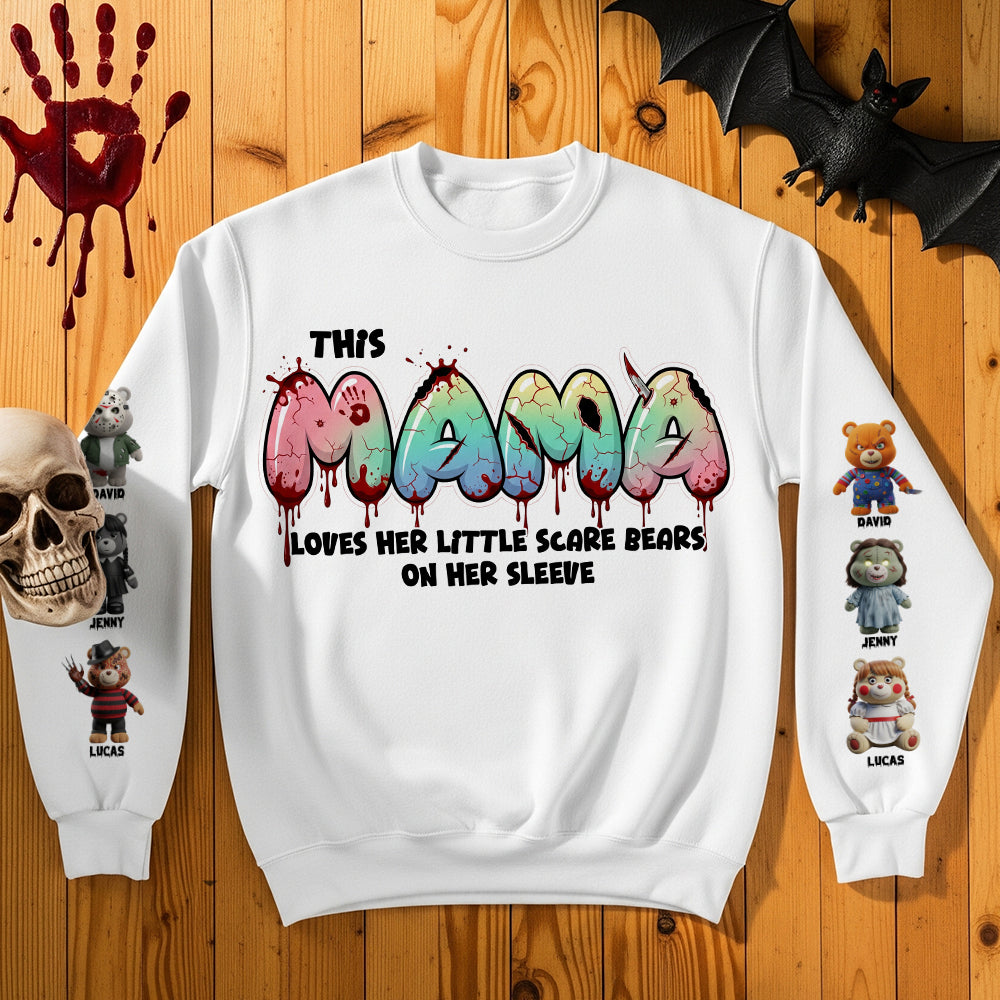 This Mama Loves Her Little Scare Bears - Personalized Horror Mom Shirt AOP Products PopCulturePrints