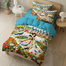 Load image into Gallery viewer, Fantasy Princess Quilt Bed Set - Dreamy Snow White Design Blanket PopCulturePrints
