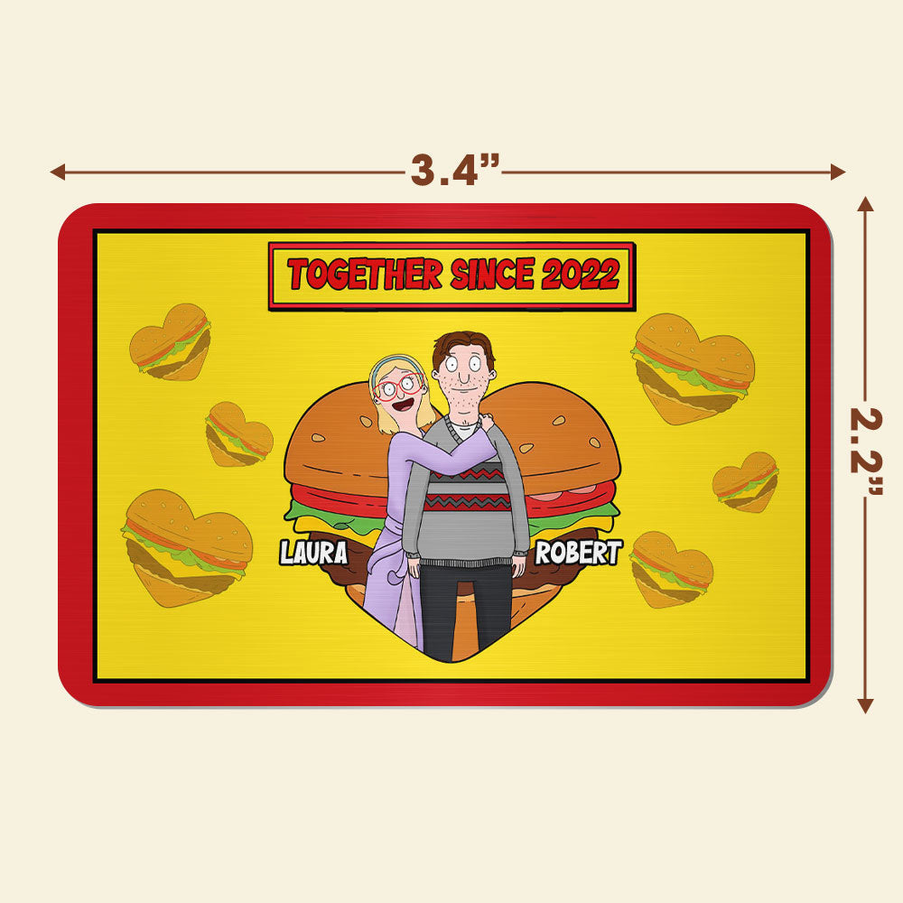 Personalized Wallet Card for Couples - Together Since 2022 Wallet Card PopCulturePrints