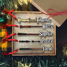 Load image into Gallery viewer, Personalized Magic Wand Christmas Ornaments for Magic Lovers
