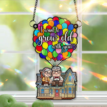 Load image into Gallery viewer, I Want to Grow Old with You - Love Bubble Suncatcher Ornament Ornament PopCulturePrints
