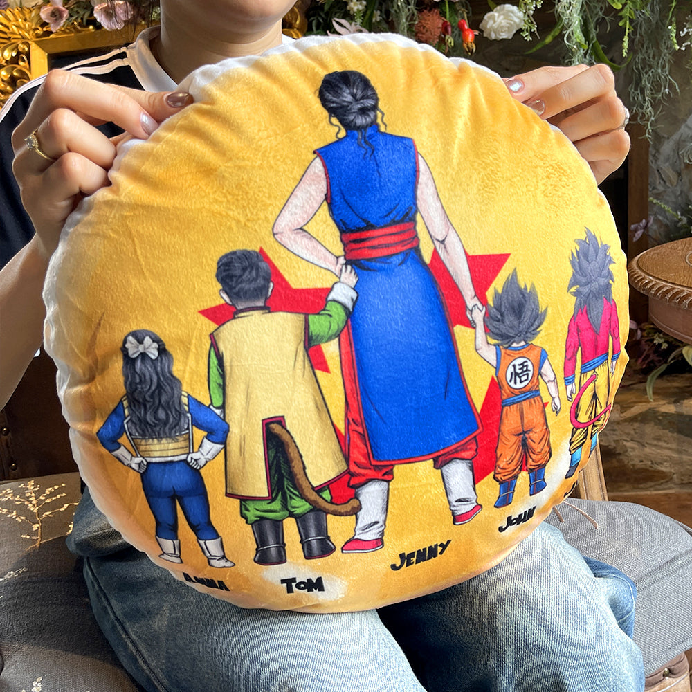 Custom Anime Family Pillow - Mother's Day Gift Pillow PopCulturePrints