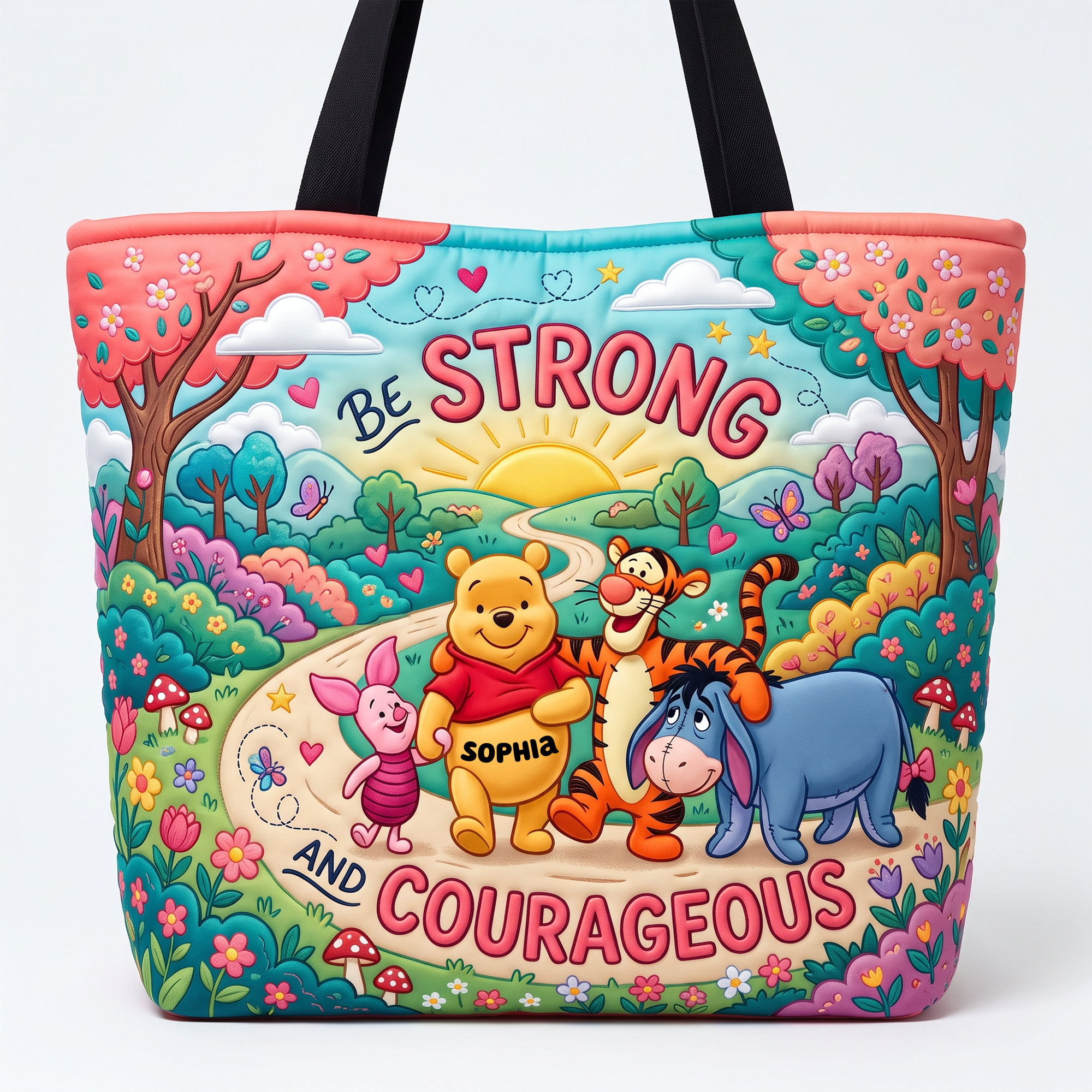 Be Strong And Courageous Tote Bag - Personalized Gift for All Occasions