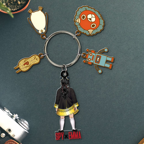 Custom Movie Fan Keychain - Spy x Emma Design Keychains PopCulturePrints