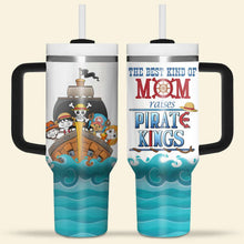 Load image into Gallery viewer, Pirate King Mom Personalized Tumbler - Unique Gift Tumbler Cup PopCulturePrints
