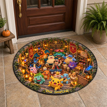 Load image into Gallery viewer, “Celebrate 30 Years of Adventure!” - Personalized Round Mat - Perfect Gift for Pokemon Lovers
