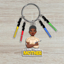 Load image into Gallery viewer, I&#39;m Their Mother - Personalized Keychain for Moms &amp; Grandmas Keychains PopCulturePrints
