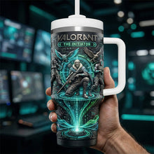 Load image into Gallery viewer, Keep Your Game On! - Futuristic Tumbler Handle, Personalized Gift for Gamers Tumbler Cup PopCulturePrints
