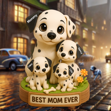 Load image into Gallery viewer, &quot;Best Mom Ever&quot; - Personalized Dog Mom Plaque - Custom Gift for Moms, Grandmas, and Pet Lovers Shaped Plaques PopCulturePrints
