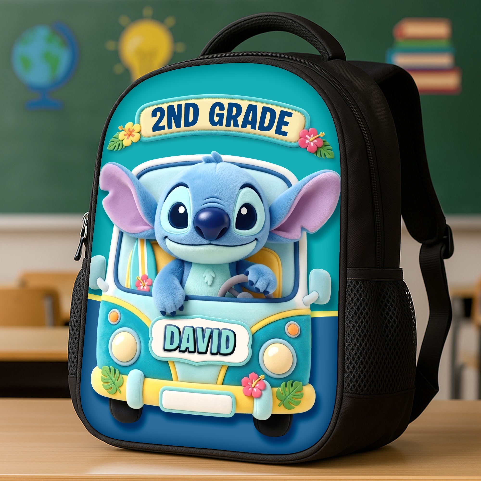 "Back to School Fun with Stitch!" - Personalized Backpack For Kids - Custom Gift for Students Backpack PopCulturePrints