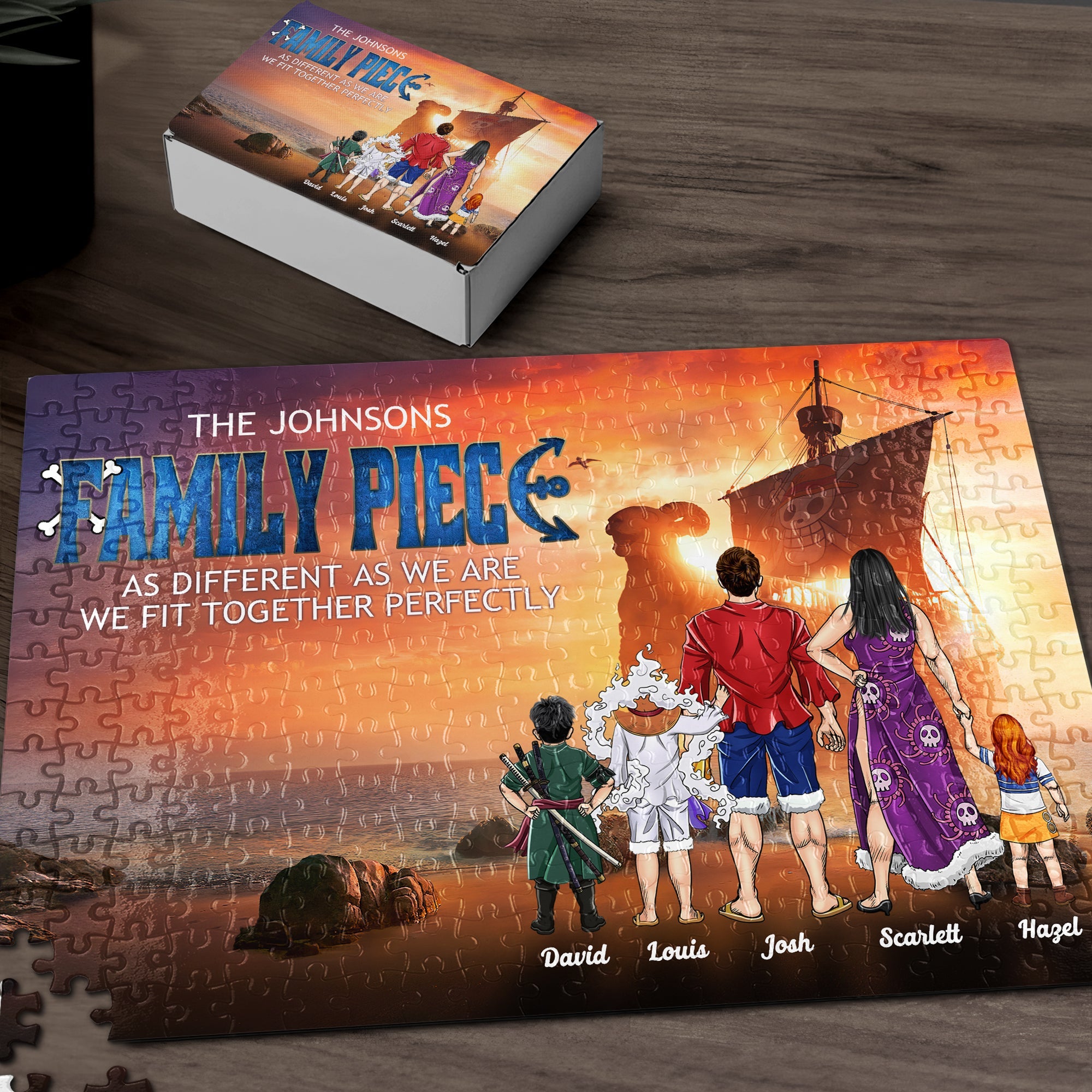 Custom Family Jigsaw Puzzle - Perfect Fit for Unique Families Jigsaw Puzzles PopCulturePrints