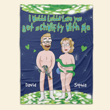 Load image into Gallery viewer, Personalized Space Couple Blanket | Funny Romantic Valentine’s Day Gifts Blanket PopCulturePrints
