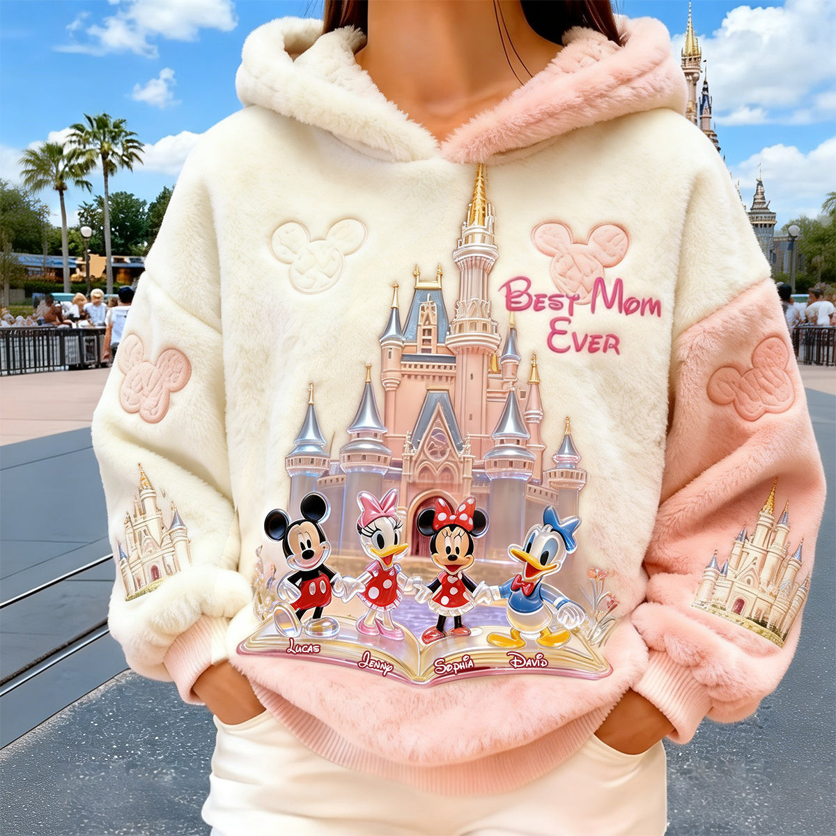 Best Mom Ever - Personalized Hooded Sweatshirt for Mom & Grandma AOP Products PopCulturePrints