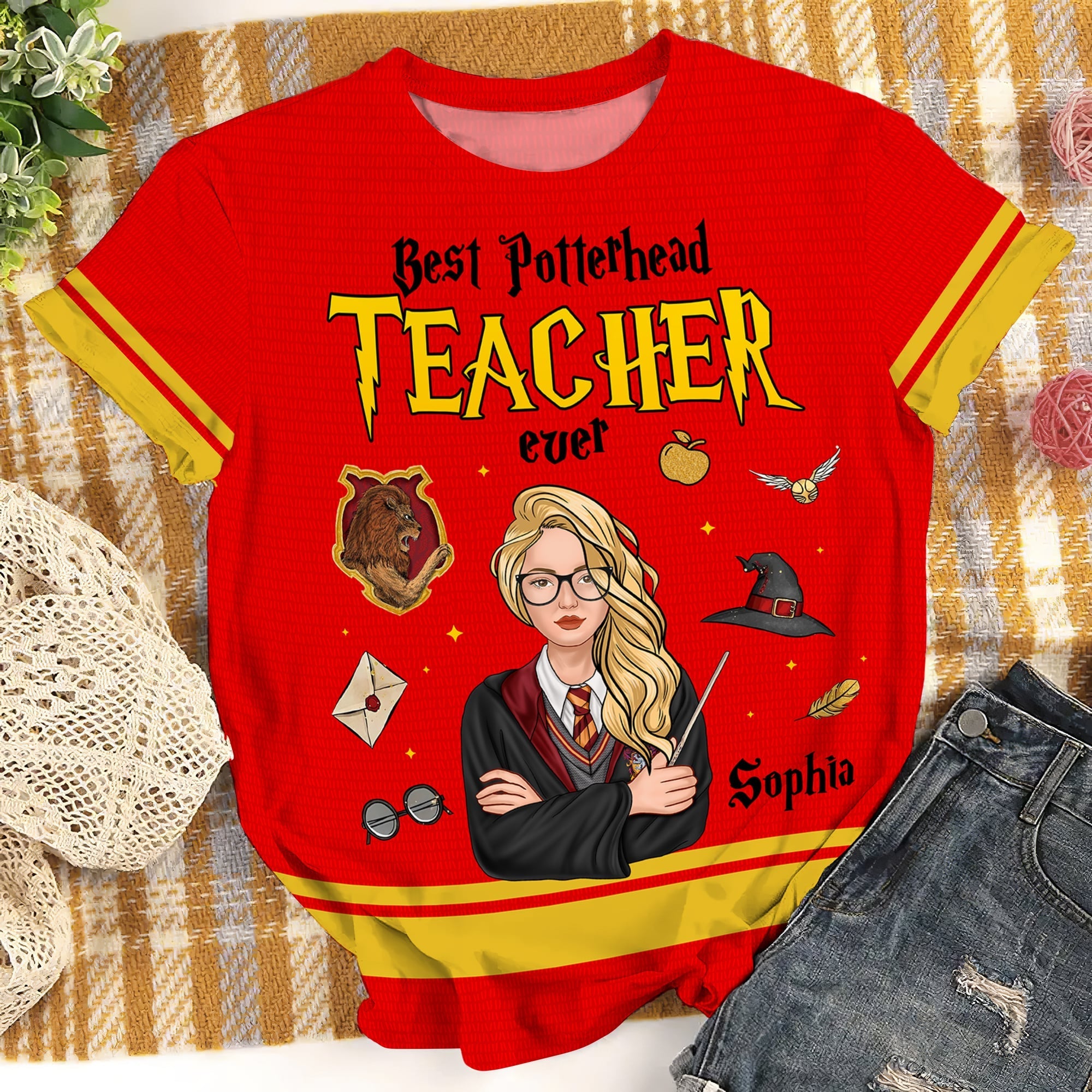 Customized Best Potterhead Teacher Ever T-Shirt