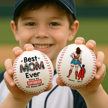 Load image into Gallery viewer, Best MOM Ever - Personalized Baseball Gift for Super Moms Baseball PopCulturePrints
