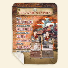 Load image into Gallery viewer, Personalized Hogwarts Express Blanket for Wizard Wives
