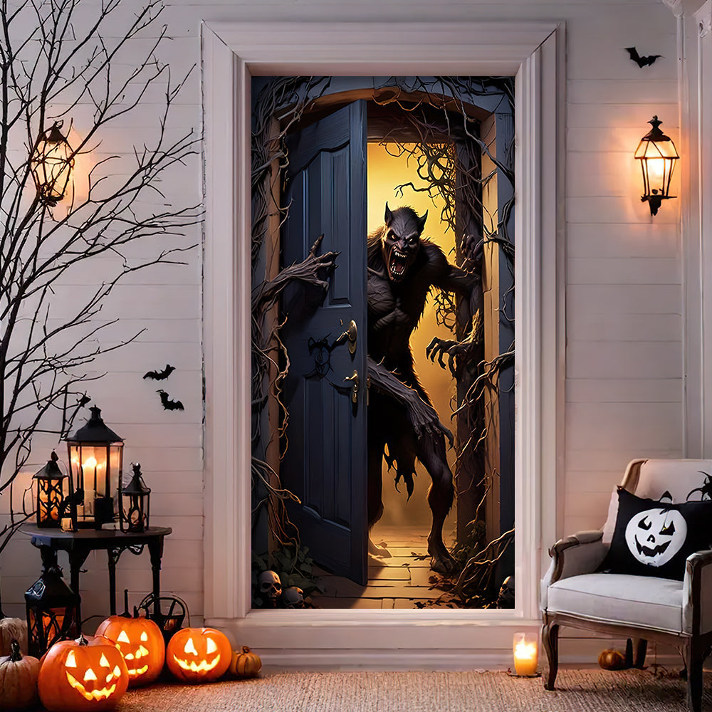 Werewolf Horror Fan Personalized Door Cover