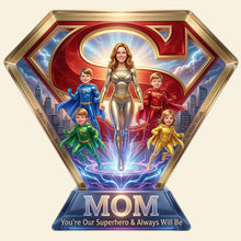 Load image into Gallery viewer, You're Our Superhero - Personalized Mom Light Box | Custom Photo Gift for Mom and Grandma Light Box PopCulturePrints
