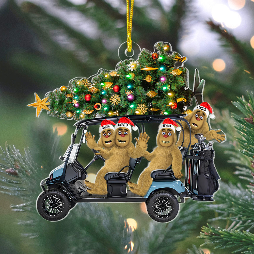 Personalized Bigfoot Golf Friends Christmas Ornament Ornament PopCulturePrints