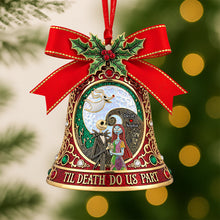 Load image into Gallery viewer, “Til Death Do Us Part” - Gothic Love Christmas Ornament - Custom Personalized Gift for Couples Ornament PopCulturePrints
