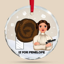 Load image into Gallery viewer, Personalized Alphabet Christmas Ornament for Movie Lovers Ornament PopCulturePrints
