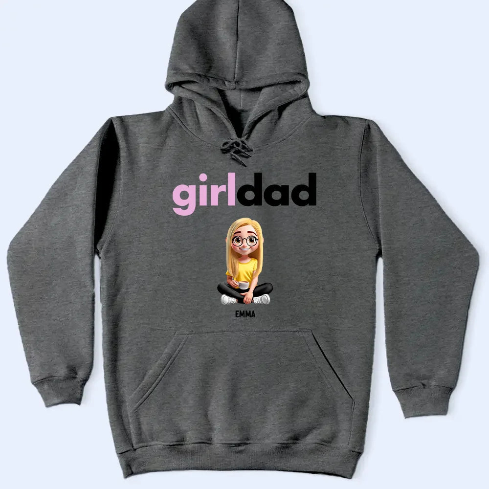 "Every Day is a Gift with My Girls!" - Personalized Girldad T-Shirt - Custom Gift for Dads, Grandpas, and Daughters T-shirt PopCulturePrints