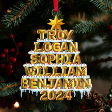 Load image into Gallery viewer, Personalized Softball Lover Christmas Ornament - Custom Alphabet Tree Ornament PopCulturePrints
