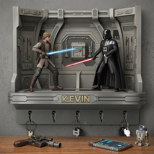 Unlock the Galaxy: Cosmic Acrylic Key Hanger - Personalized Gifts for Cosmic Lovers Key Hanger PopCulturePrints