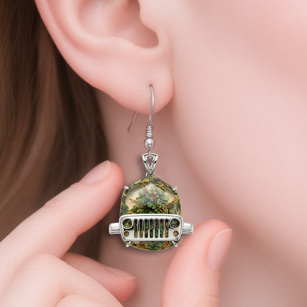 "Bring Adventure to Life – Off-Road Souls Earrings - Personalized Gift for Off-Road Girls" Earrings PopCulturePrints