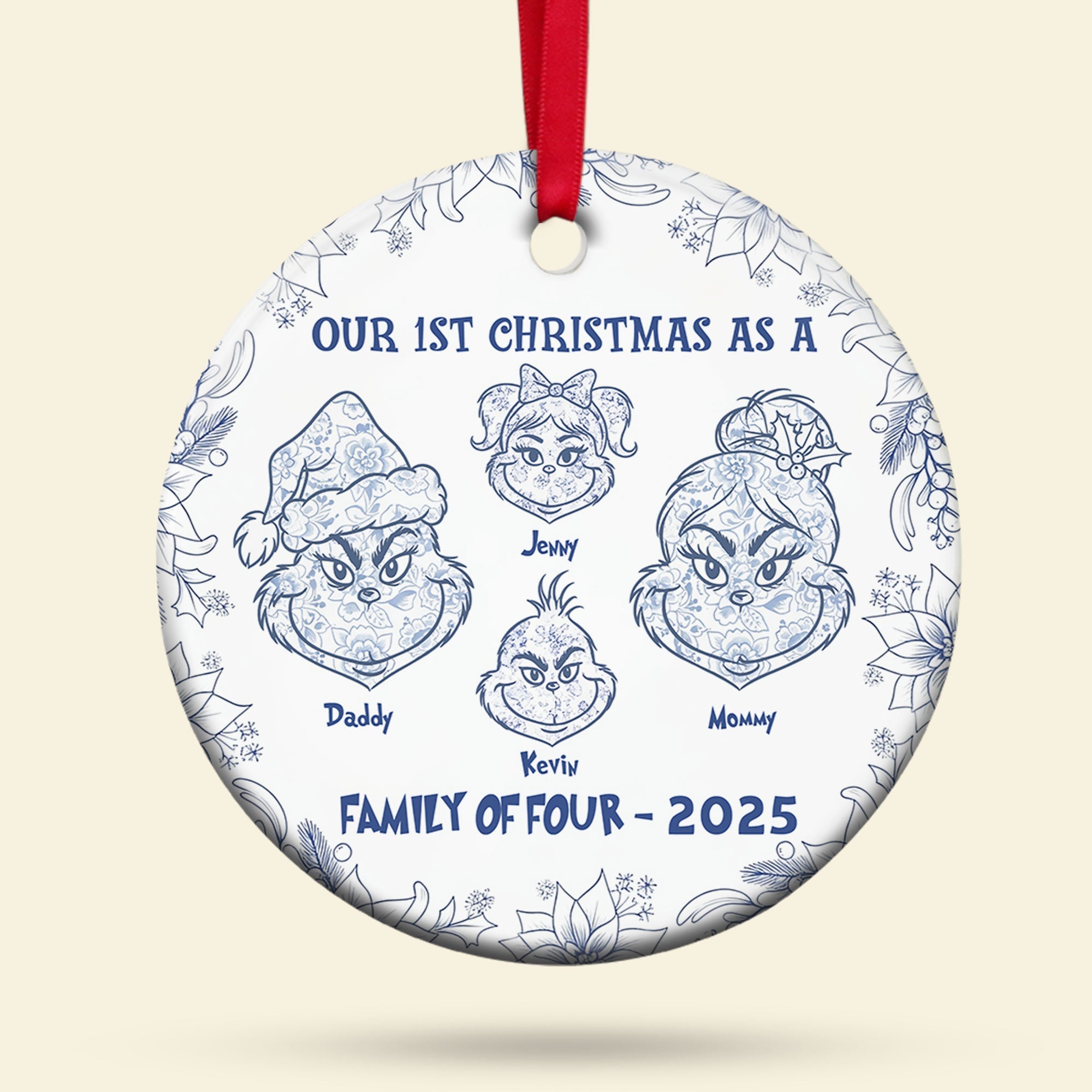 "Celebrate the Spirit of the Road with Custom Touch" - Personalized Christmas Ornament for Truck Drivers Ornament PopCulturePrints