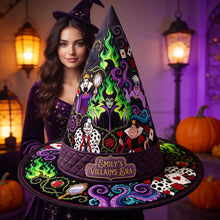 Load image into Gallery viewer, "Unleash Your Inner Sorceress with Our Dark Enchantress Quilted Witch Hat" - Personalized Halloween Gift for Everyone
