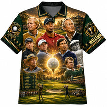 Load image into Gallery viewer, Golf Legends Hawaiian Shirt - Personalized Gift for Golf Lovers
