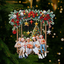Load image into Gallery viewer, Personalized Family Christmas Ornament - Festive Photo Gift Ornament PopCulturePrints
