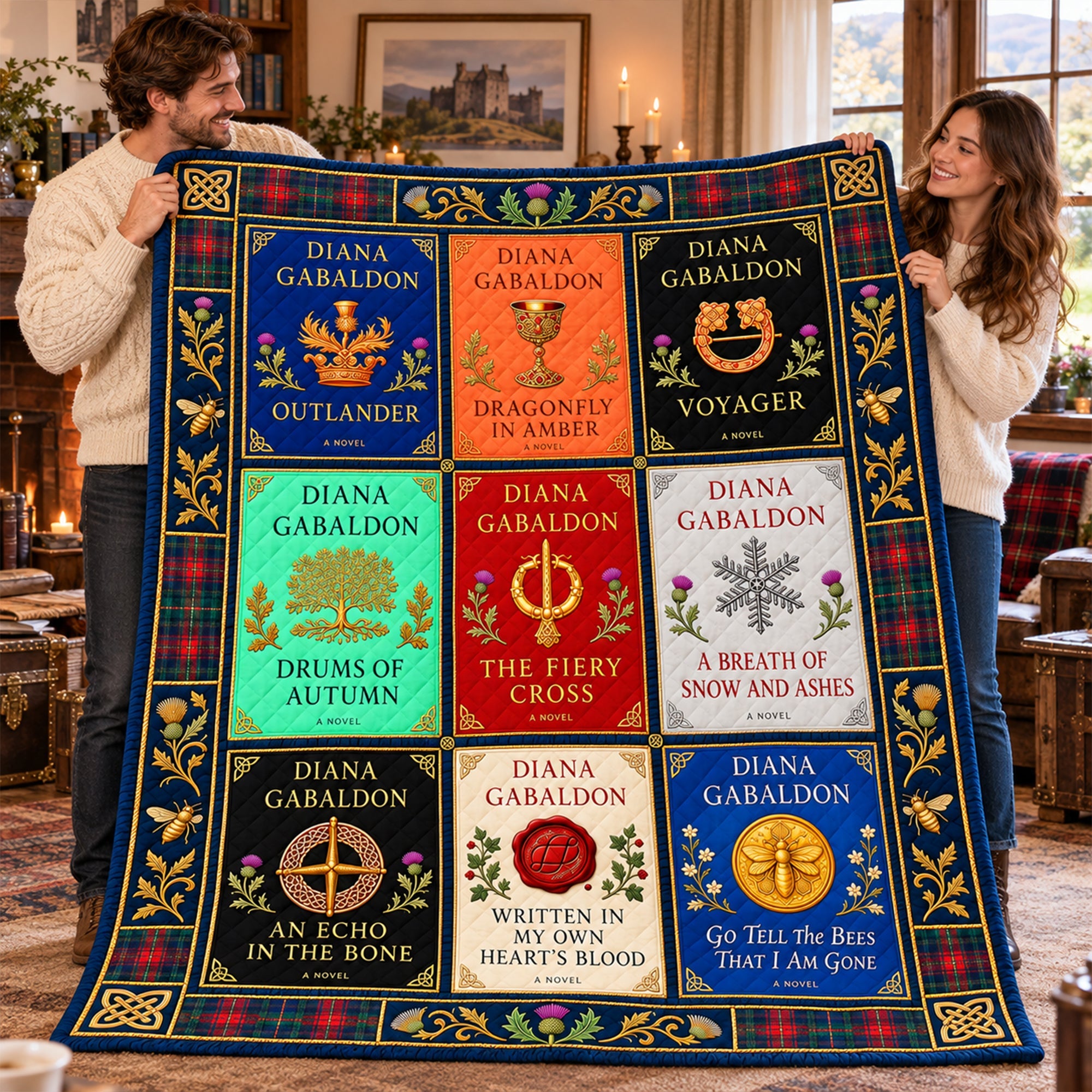 Embrace Your Journey - Fantasy Time Traveler Blanket | Personalized Gifts for Book Lovers Blanket PopCulturePrints