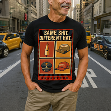 Load image into Gallery viewer, Same Sh*t. Different Hat. - Personalized Anti-Fascist Shirt for Justice Advocates Shirts PopCulturePrints
