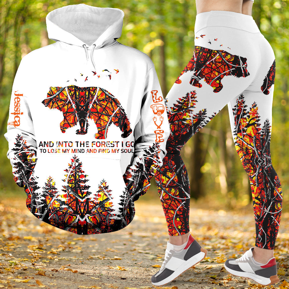 Custom Camping Hoodie & Leggings Set for Outdoor Enthusiasts